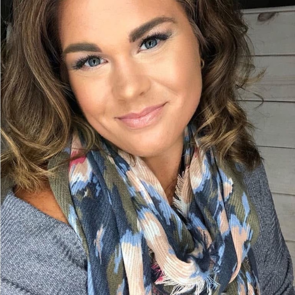 Stella & Dot Floral Multicolor Scarf